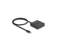 DeLock Hub USB 18911 USB 3.2 Gen 2 (3.1 Gen 2) Type-C 10000 Mbit/s Noir