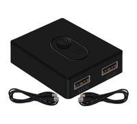 Commutateur USB, commutateur de partage d'imprimante, hub de contrôleur de partage bidirectionnel - Commutateur 2 en 1 Out/1 en 2 Out, commutateur d'imprimante pour ordinateur de bureau, clavier