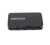Commutateur USB pour 2 Ordinateurs, Vitesse 480 Mbps | Prend en charge 2 périphériques USB, interrupteur u panneau, matériau ABS