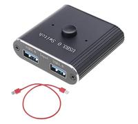 Commutateur USB3.0 Partage transparent des périphériques USB | de données rapide jusqu ' à 5 Gbit / s entre 2 ordinateurs pour une utilisation bureau à domicile et à