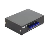Delock Switch Audio / Video 4 port manual bidirectional - Commutateur vidéo/audio - 4 x vidéo/audio composite - de bureau