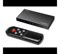 Commutateur vidéo LogiLink HD0062 HDMI vers USB Type-C 4K 2160p boîtier métal noir 112x56x14mm