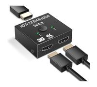 Commutateur vidéo, Répartiteur compatible HMI 4K Switch KVM Bi-Direction 1x2/2x1 Commutateur compatible 2 entrées 1 sortie for adaptateur de commutation PS4/3 TV Box