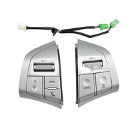 Commutateur Volant Volume Audio Commutateurs Commande Téléphonique Multifonctions De Médias De Musique Pour Isuzu Pour D-max 2015-2018 DMAX Boutons Commande(Sliver-1Set)