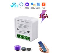 commutateur WiFi intelligent,disjoncteur,Module de relais RF433Mhz,contrôle bidirectionnel,application Smart Life,prise en charge à distance Alexa Google Home - Type WiFi 16A