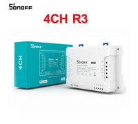 commutateur Wifi Itead 4CH R3, Module de commutation intelligent, 4 gangs, bricolage, application de commande vocale, maison intelligente, fonctionne avec Alexa