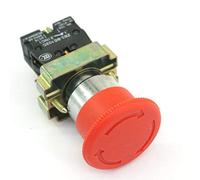 Commutateur XB2BS542 1NC Moudle Twist Interrupteur d'arrêt d'urgence Poussoir champignon 40mm
