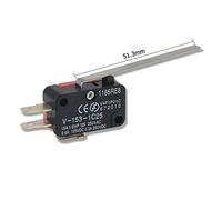 Commutateurs à bascule 5PCS V-1C25 Series limite de course porte de four à micro-ondes micro-interrupteur charnière rouleau charnière levier momentané action instantanée 15A 250VAC interrupteur indust