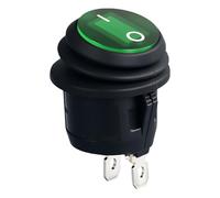 Commutateurs à bascule ronds en laiton résistant à l'huile 2 positions 2 broches pour appareils électroménagers et équipements marins sans interrupteur à bascule léger