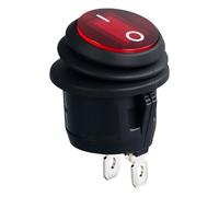 Commutateurs à bascule ronds polyvalents à 2 broches 2 positions avec protection contre l'eau pour les amateurs d'électronique et les fabricants - Utilisation sûre dans des conditions humides