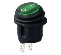 Commutateurs à bascule ronds polyvalents à 2 broches 2 positions avec protection contre l'eau pour les amateurs d'électronique et les fabricants - Utilisation sûre dans des conditions humides