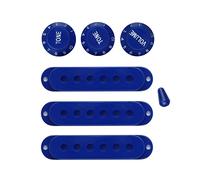 Commutateurs à bobine simple en plastique pour guitare électrique, 1 volume et 2 boutons de tonalité, 11 pièces de guitare colorées