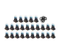 Commutateurs à bouton-poussoir - Contrôle industriel de 25 pcs, construit - en lumière de commande, cycles 1000000 durables, opération 12V sûre, installation facile avec laveuse