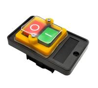 Commutateurs à bouton-poussoir marche/arrêt avec boîte étanche à la poussière 10 A pour machine à meuler les textiles