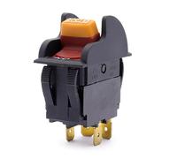 Commutateurs à bouton-poussoir robustes à 4 broches 125 V/250 VAC en PVC pour usage industriel équipement d'atelier