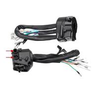 Commutateurs de Guidon Commande Interrupteurs de Commande universels pour Guidon de Moto, 12V, 7/8 Pouces, klaxon, Clignotant, Phare, Interrupteur de démarrage électrique, Double accélérateur
