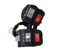 Commutateurs de Guidon Commande Interrupteurs de Moto, Bouton de klaxon, Clignotant, Bouton Marche/arrêt, Commande de commutateur de Guidon de vélo électrique, Scooter, lumière