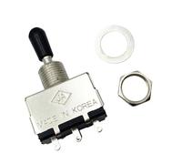 Commutateurs de guitare électrique compacts 3, Silver BLACK HAT | Offrant trois sélections de sons, une installation rapide, une utilisation conviviale, des matériaux compacts