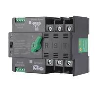 Commutateurs de sélection électriques, commutateur de transfert automatique à double alimentation, rail 2P, 3P, 4P, alimentation sans interruption 63 A, 100 A, 220 V, 50/60 Hz(2,220V 100A)