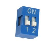Commutateurs DIP à pas de 2,54 mm, 2 positions, commutateurs DIP à glissière, commutateurs DIP SPST bleus, 10 pièces interrupteur industriel