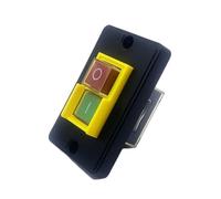 Commutateurs électromagnétiques étanches pratiques à 2 boutons commutateurs momentanés AC250 V 6 A Commutateurs étanches essentiels KJD6 5E4 Bouton de démarrage