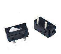 Commutateurs industriels 10 pcs/lot noir petit/micro interrupteur caméra interrupteur réinitialiser détection course limite Miniature 2 pieds droit pied Mini souris interrupteur interrupteurs interrup