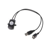 Commutateurs intelligents de détection de mouvement USB 5 vers 24 V ABS USB pour bandes LED dans différents réglages PIR