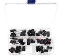 Commutateurs Interrupteur de fin de course 40PCS / Box Micro-interrupteur 2P / 3Pin NO/NC Mini-interrupteur de fin de course 5A 250VAC KW12 Levier à arc à rouleaux Micro-interrupteurs à action insta