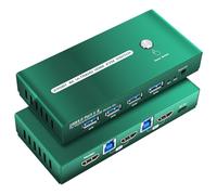 Commutateurs KVM HDMI EDID 4K 60Hz 2 ports Commutateur KVM 1 moniteurs 2 ordinateurs HDMI EDID 2K 144Hz 2 PC 1 commutateur moniteur 2K 144Hz USB 3.0