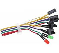 Commutateurs Micro-interrupteur 1 pcs Ordinateur Ligne d'alimentation Moteur principal Interrupteur d'alimentation Longueur de ligne 50 cm avec lampe LDE Commutateur de réinitialisation Câble de conne