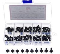 Commutateurs Micro-interrupteurs 100pcs / Box 10value 6x6 Étanche Tact Switch TV Induction Cuisinière Bouton Cuivre Pied Anti-poussière Micro-interrupteur interrupteur industriel