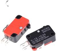 Commutateurs Micro-interrupteurs 10pcs / lot Grand micro-interrupteur V-15-1C25, four à micro-ondes Silver Point V-15-IC25, interrupteur de, interrupteur tactile à point de cuivre interrupteur indust
