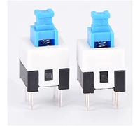 Commutateurs Micro-interrupteurs 20 pièces 6Pin poussoir Tactile puissance Micro interrupteur auto-verrouillage bouton marche/arrêt interrupteur de verrouillage 7x7mm 8 * 8mm interrupteur industriel