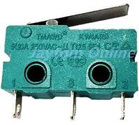 Commutateurs Micro-interrupteurs 5pcs Micro-interrupteur Bras de levier à galet SPDT Action instantanée 5A 250V KW4A NC-NO-C avec poulie 3Pin 2Pin Interrupteur de fin de course interrupteur industriel