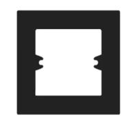 Commutateurs muraux pour prise murale - Ouverture du boîtier inférieur - Couvercles décoratifs universels - Couvercle décoratif