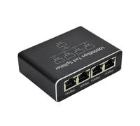 Commutateurs réseau de conception 1 entrée 4 sorties, port Ethernet compact, Internet à usage domestique et professionnel, hub Ethernet Gigabit | Répartiteur de câble réseau haut débit pour téléviseur