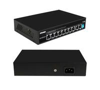 Commutateurs réseau POE 6/10 ports fournissant Ethernet for caméra IP, point d'accès sans fil avec commutateur à code for NVR ou extérieur(EW-PD101F-AF)