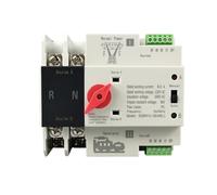 Commutation Automatique Double Alimentation | Pour Basculer entre Réseau Electrique & Groupe Electrogène | Montage sur Rail DIN | Niveau PC(125A,2,Hybrid ATS)