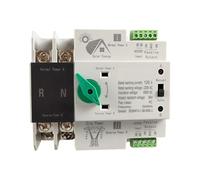 Commutation Automatique Double Alimentation | Pour Basculer entre Réseau Electrique & Groupe Electrogène | Montage sur Rail DIN | Niveau PC(125A,2,Solar ATS)