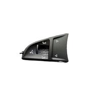 Commutation Commande Pour Skoda Pour Octavia 3 Pour A7 Pour RS Pour Superbe Pour Fabia Mk3 Pour Kodiaq Garniture Couvercle Bouton Commutation Volant Multifonctionnel(Rouge)