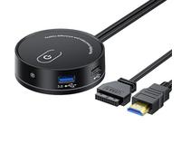 Commutation d'alimentation externe d'ordinateur avec extension USB et port audio 3,5 mm optinal pour les joueurs et les professionnels