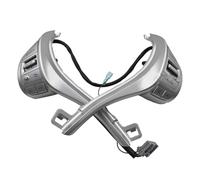 Commutation Volant Régulateur de vitesse interrupteur au volant bicolore 25550-3TA3A pour Nissan pour NAVARA 2017-2021 pour Nissan Xterra TERRA 2018-2020.(Argent)