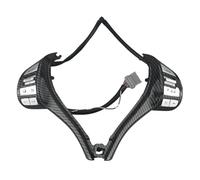 Commutation Volant Régulateur de vitesse interrupteur au volant bicolore 25550-3TA3A pour Nissan pour NAVARA 2017-2021 pour Nissan Xterra TERRA 2018-2020.(Fibre de carbone)