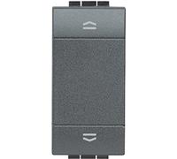 Commutatore Bticino Livinglight doppio tasto antracite - L4027N