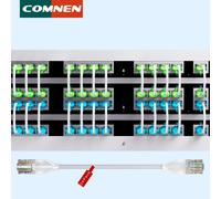 COMNEN 24 Pack câble de raccordement d'éclairage Ethernet flexible mince Cat6a 10G POE câble LAN pour commutateur Ps5 routeur Xbox ordinateur CAT6A 24Pack