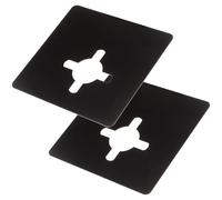 COMNESTBI 2 Pièces Acier Inoxydable, Plaque de Renfort de Serrure pour | Couvre les Zones Abîmées, Renforce les Jeux, Usage Hôtels et Bureaux, Style Moderne, pour Porte et Loquet