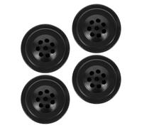 COMNESTBI 4 Pièces Support de Drapeau de Table Noir, Base Stable, | Huit Trous, Remplacement Facile, Usage Multiple, Bureau et Réunions, Finition Élégante, Aspect Professionnel
