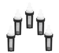 COMNESTBI Crépine de Pompe D'arrivée d'eau Filtre à Mailles INOX 9mm Noir | Lot de 5 Pièces, Installation sans Outil, Protection les Débris, pour Pompe Submersible et Aquarium