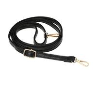 COMNICO 1 sangle de rechange en cuir noir réglable pour sac à main avec boucle de suspension dorée pour sacs à bandoulière, sangle d'appareil photo