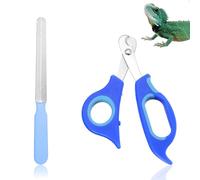 COMNICO Coupe-ongles pour chat et lime à ongles en acier inoxydable avec dragon barbu - Coupe-lézard - Outil de toilettage professionnel pour animaux de compagnie - Pour reptiles, chats, chiens